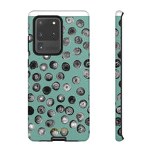 Load image into Gallery viewer, Black and Teal Dot Phone Case
