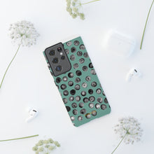 Load image into Gallery viewer, Black and Teal Dot Phone Case