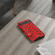 Load image into Gallery viewer, Black and Red Dot Phone Case