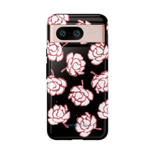 Load image into Gallery viewer, Black Floral Phone Case