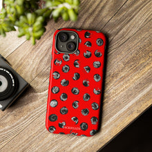 Load image into Gallery viewer, Black and Red Dot Phone Case