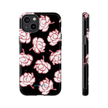 Load image into Gallery viewer, Black Floral Phone Case