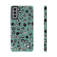 Load image into Gallery viewer, Black and Teal Dot Phone Case