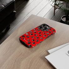 Load image into Gallery viewer, Black and Red Dot Phone Case