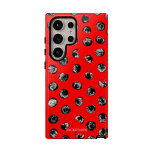 Load image into Gallery viewer, Black and Red Dot Phone Case