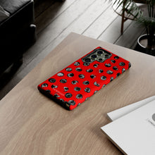 Load image into Gallery viewer, Black and Red Dot Phone Case