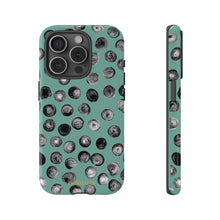 Load image into Gallery viewer, Black and Teal Dot Phone Case