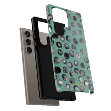 Load image into Gallery viewer, Black and Teal Dot Phone Case