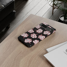 Load image into Gallery viewer, Black Floral Phone Case