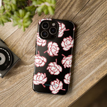 Load image into Gallery viewer, Black Floral Phone Case