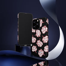 Load image into Gallery viewer, Black Floral Phone Case