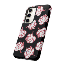 Load image into Gallery viewer, Black Floral Phone Case