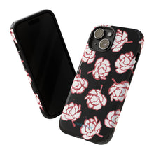 Load image into Gallery viewer, Black Floral Phone Case