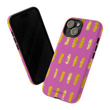 Load image into Gallery viewer, Pink and Yellow Block Print Phone Case