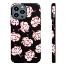 Load image into Gallery viewer, Black Floral Phone Case