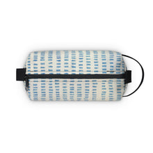 Load image into Gallery viewer, Blue & Cream Block Print Toiletry Bag