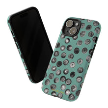 Load image into Gallery viewer, Black and Teal Dot Phone Case