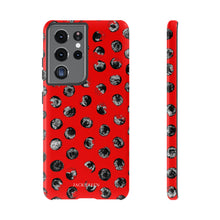Load image into Gallery viewer, Black and Red Dot Phone Case