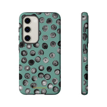 Load image into Gallery viewer, Black and Teal Dot Phone Case