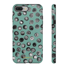 Load image into Gallery viewer, Black and Teal Dot Phone Case