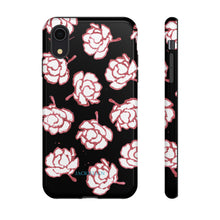 Load image into Gallery viewer, Black Floral Phone Case