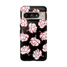 Load image into Gallery viewer, Black Floral Phone Case