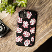 Load image into Gallery viewer, Black Floral Phone Case