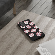 Load image into Gallery viewer, Black Floral Phone Case