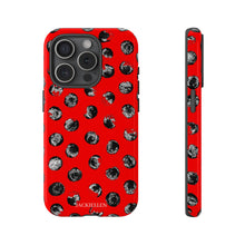 Load image into Gallery viewer, Black and Red Dot Phone Case
