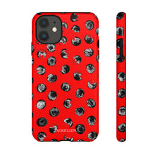 Load image into Gallery viewer, Black and Red Dot Phone Case