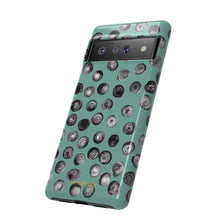 Load image into Gallery viewer, Black and Teal Dot Phone Case