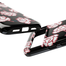 Load image into Gallery viewer, Black Floral Phone Case