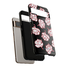 Load image into Gallery viewer, Black Floral Phone Case