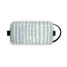 Load image into Gallery viewer, Blue & Cream Block Print Toiletry Bag