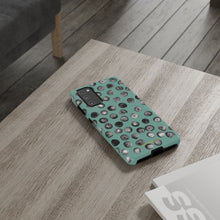 Load image into Gallery viewer, Black and Teal Dot Phone Case