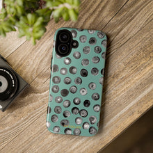 Load image into Gallery viewer, Black and Teal Dot Phone Case