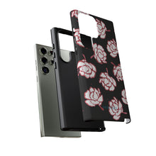 Load image into Gallery viewer, Black Floral Phone Case