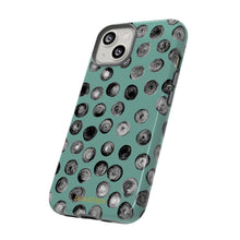 Load image into Gallery viewer, Black and Teal Dot Phone Case
