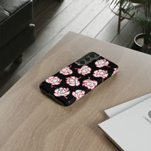 Load image into Gallery viewer, Black Floral Phone Case