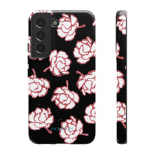 Load image into Gallery viewer, Black Floral Phone Case