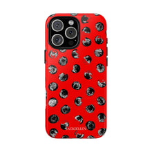 Load image into Gallery viewer, Black and Red Dot Phone Case