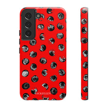 Load image into Gallery viewer, Black and Red Dot Phone Case