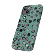 Load image into Gallery viewer, Black and Teal Dot Phone Case