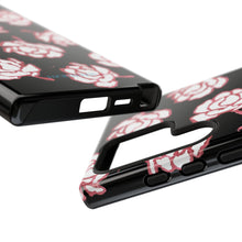Load image into Gallery viewer, Black Floral Phone Case