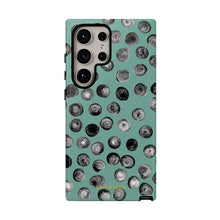 Load image into Gallery viewer, Black and Teal Dot Phone Case
