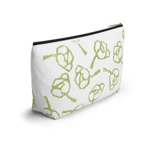 Load image into Gallery viewer, Green & White Accessory Pouch