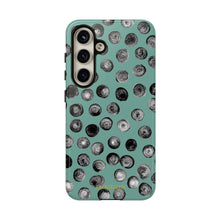 Load image into Gallery viewer, Black and Teal Dot Phone Case