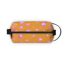 Load image into Gallery viewer, Yellow & Pink Dot Toiletry Bag