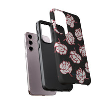 Load image into Gallery viewer, Black Floral Phone Case