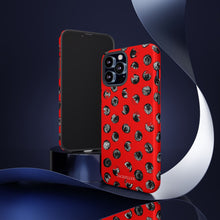Load image into Gallery viewer, Black and Red Dot Phone Case